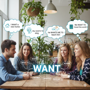 usos  del verbo  want
